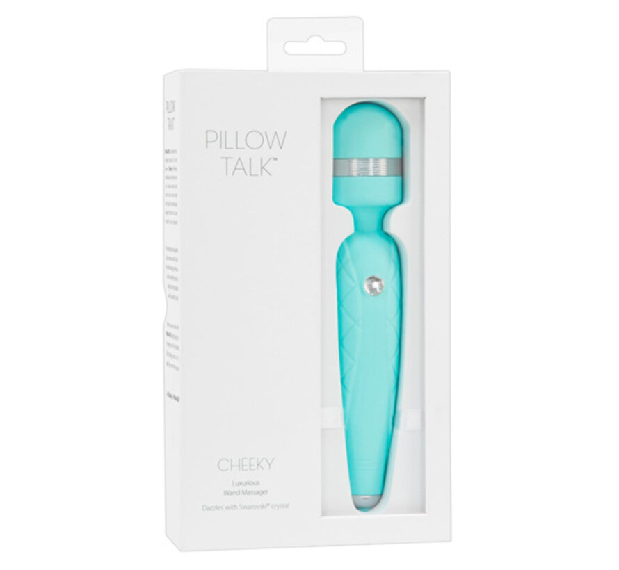 Pillow Talk - Cheeky Wand Vibrator - Teal