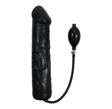 You2Toys Black Giant Latex Opblaasbare Dildo
