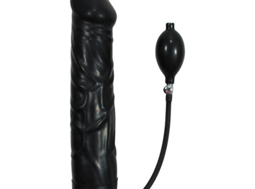 You2Toys Black Giant Latex Opblaasbare Dildo
