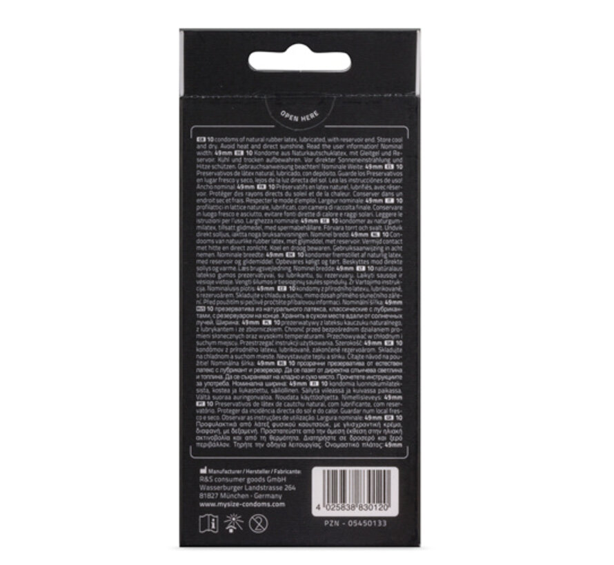 MY.SIZE Pro 49 mm Condooms - 10 stuks