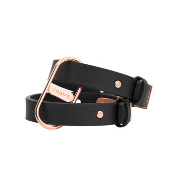 Crave Crave - ICON Cuffs Black/Rose Gold