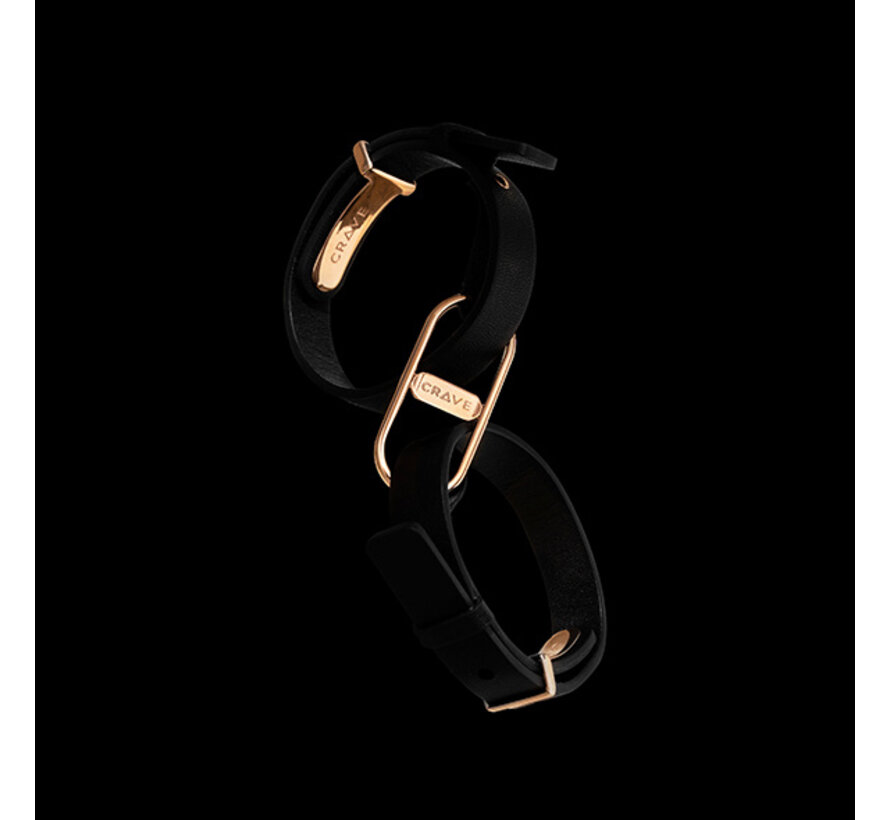 Crave - ICON Cuffs Black/Rose Gold