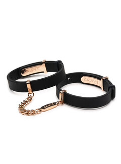 Crave Crave - ID Cuffs Black/Rose Gold
