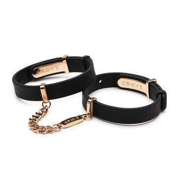 Crave Crave - ID Cuffs Black/Rose Gold