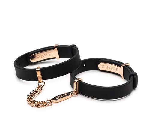 Crave Crave - ID Cuffs Black/Rose Gold