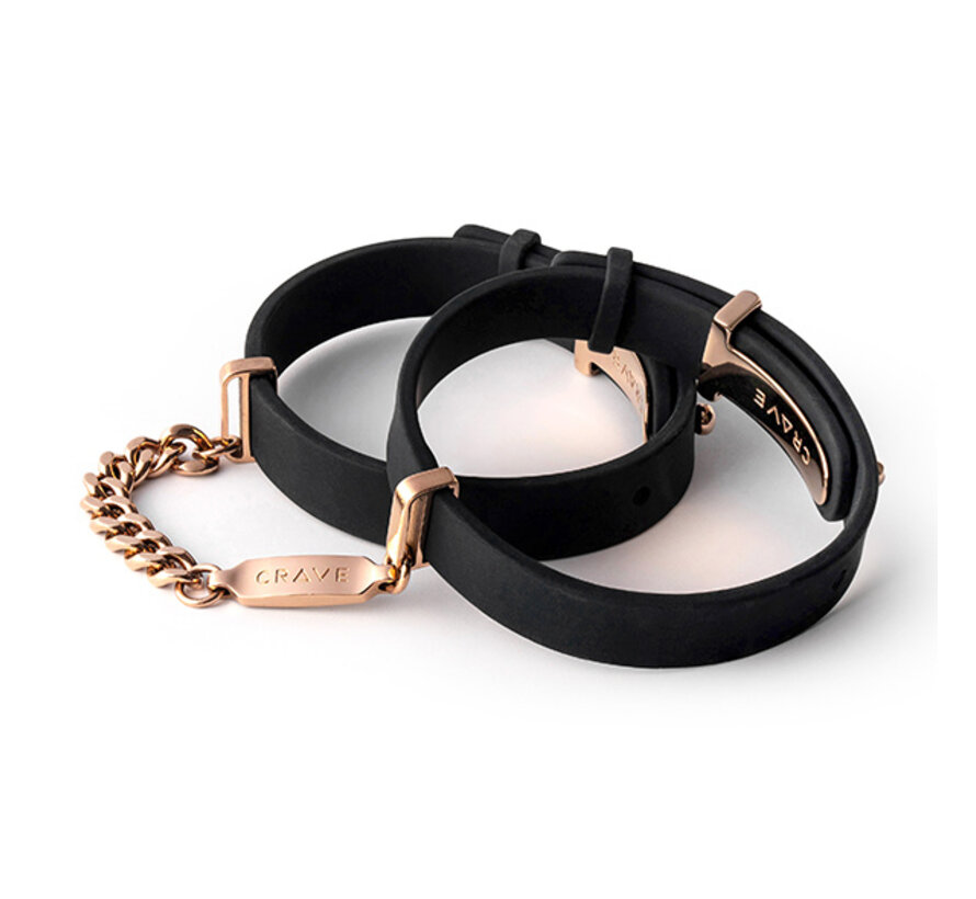 Crave - ID Cuffs Black/Rose Gold