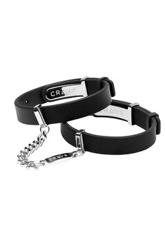 Crave Crave - ID Cuffs Black/Silver