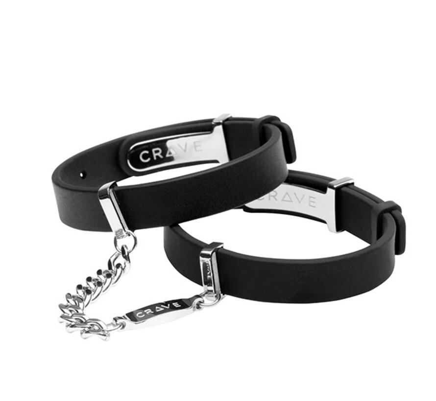 Crave - ID Cuffs Black/Silver