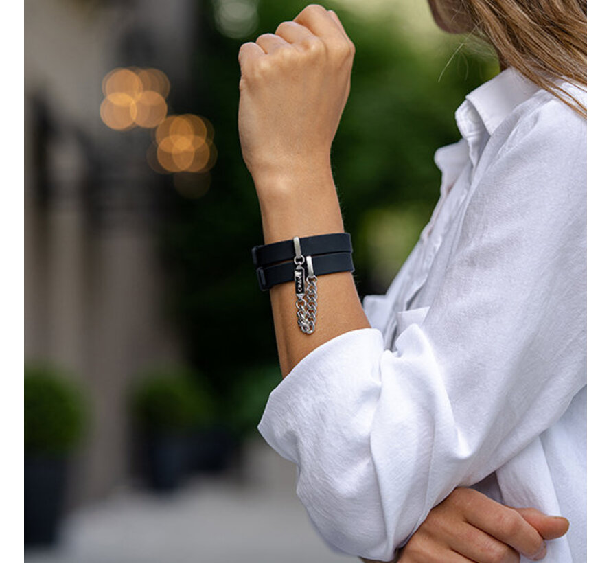 Crave - ID Cuffs Black/Silver