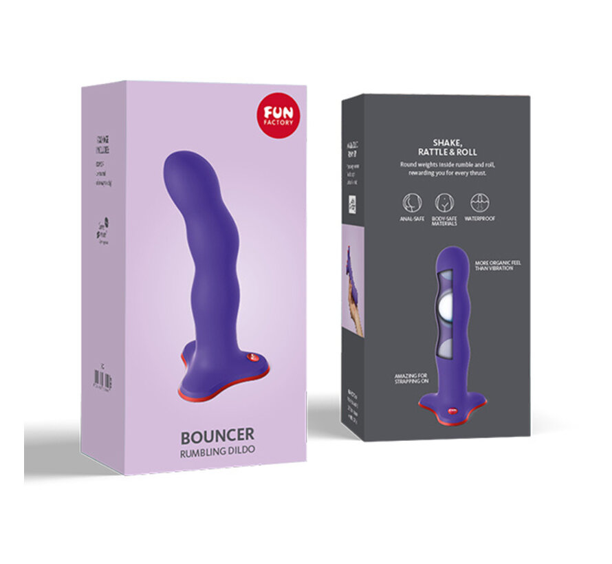 Fun Factory - Bouncer Unique Strap-on Dildo Flashy Purple