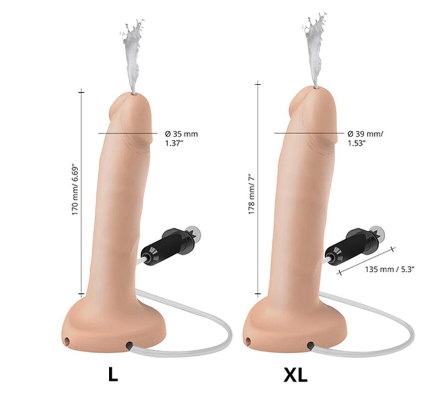 Strap-On-Me - Squirting Cum Dildo Realistic Vanilla XL