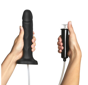 Strap-On-Me Strap-On-Me - Squirting Cum Dildo Realistic Black XL