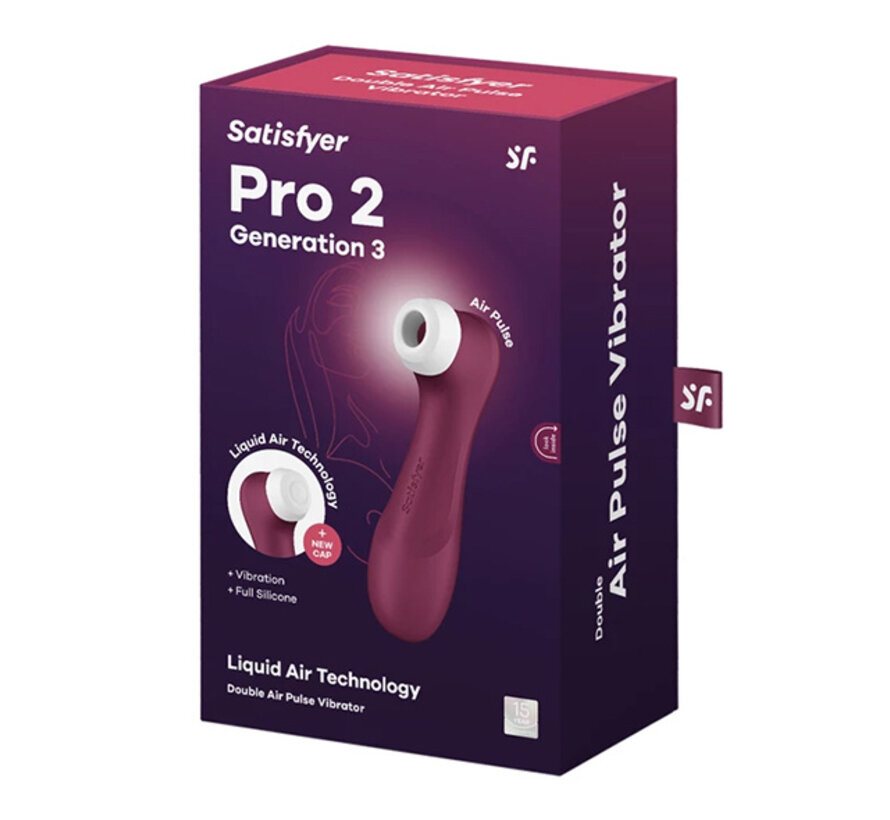 Satisfyer - Pro 2 Generation 3 Wine Red