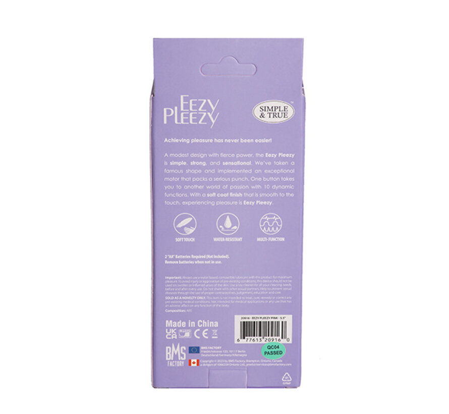 PowerBullet - Eezy Pleezy 14 cm Classic Vibrator Purple