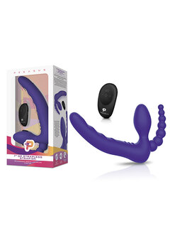 Pegasus - 7” Remote Control Strapless D.P. Silicone Strap on
