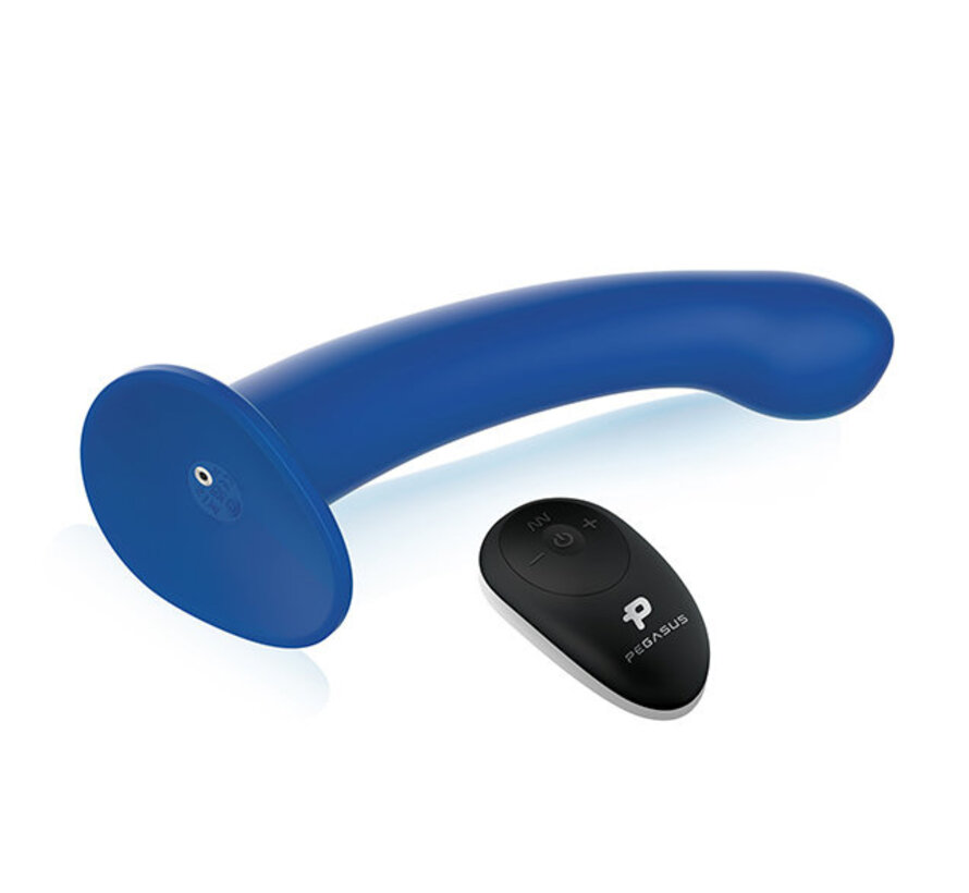 Pegasus - 8” Remote Control P-Spot G-Spot Silicone Peg with Harness Include