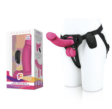 Pegasus - 6.5” Realistic SIlicone Dildo With Balls and Harness Included