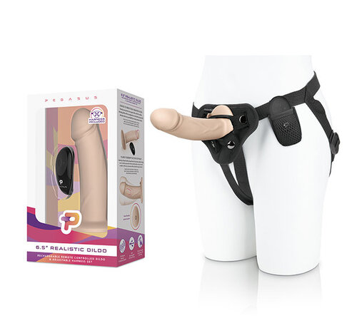 Pegasus - 6.5” Realistic Silicone Dildo With Harness Included