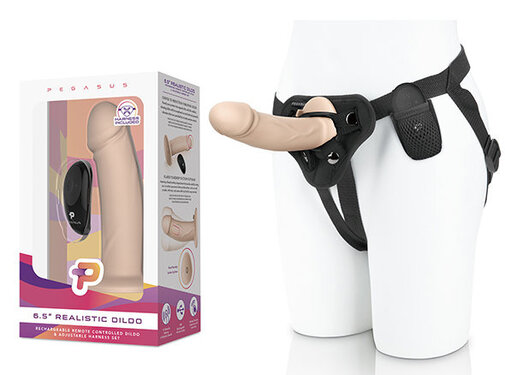 Pegasus - 6.5” Realistic Silicone Dildo With Harness Included