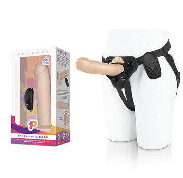 Pegasus - 8” Realistic Silicone Dildo With Harness Included