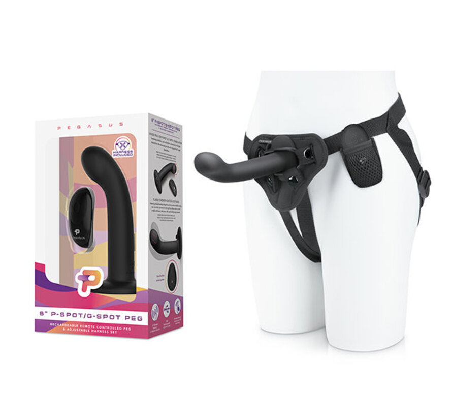 Pegasus - 6 P-spot / G-spot Silicone Peg with harness included