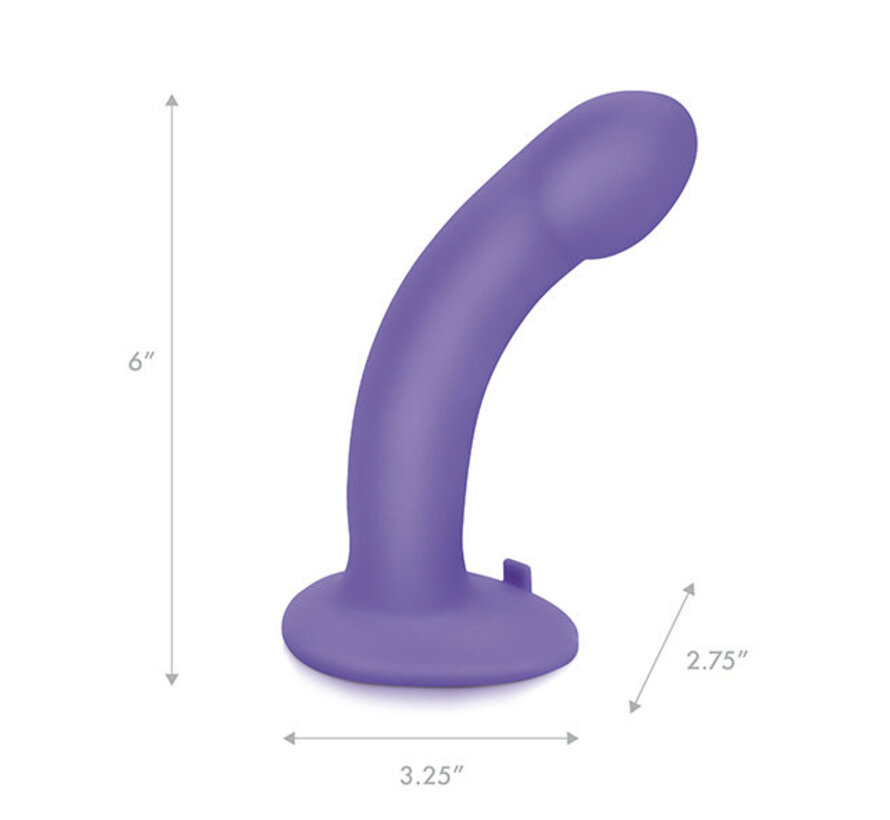 Pegasus - 6 Curved Realistic Silicone Peg with harness included