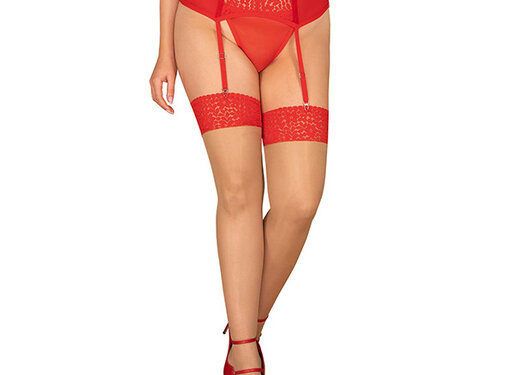 Obsessive Obsessive - Blossmina stockings 6XL/7XL