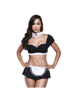 Baci - Maid Black Ruffle With White Under Bust