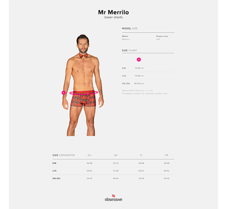 Obsessive - Mr Merrilo Boxer Shorts 2XL/3XL