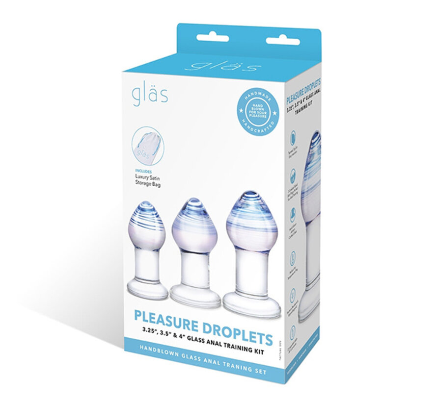 Glas - Pleasure Droplets Anal Training Kit 3 pcs