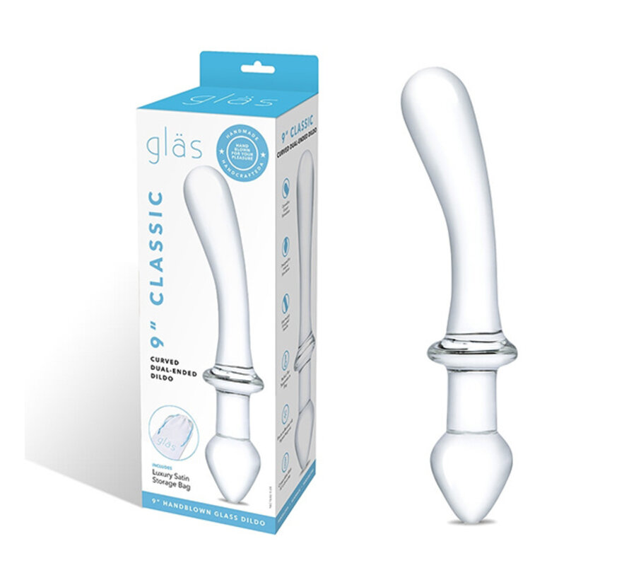 Glas - Classic Curved Dual-Ended Dildo