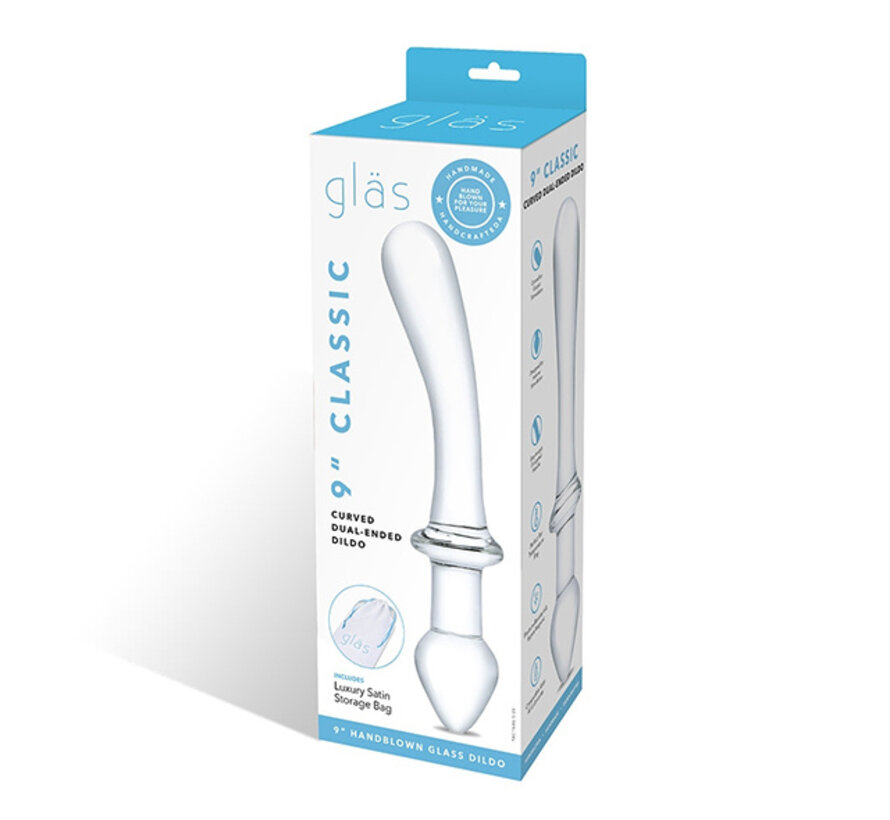 Glas - Classic Curved Dual-Ended Dildo