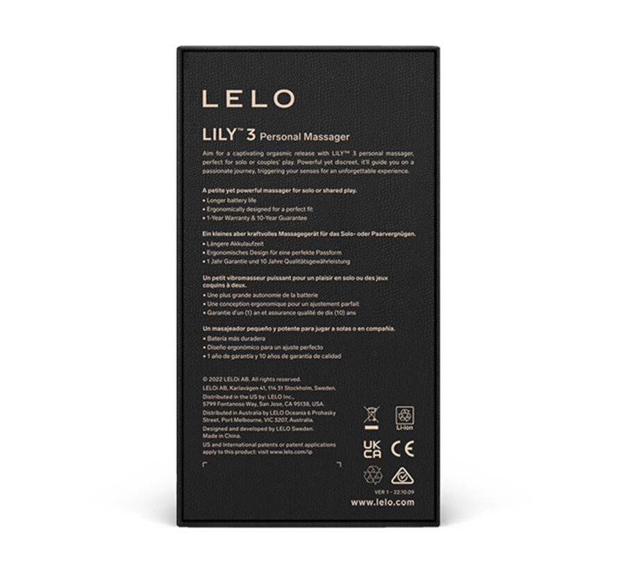 Lelo - Lily 3 Personal Massager Calm Lavender