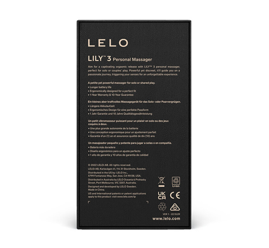 Lelo - Lily 3 Personal Massager Dark Plum