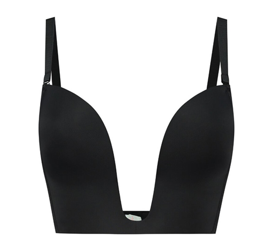 Bye Bra - Ultra Plunge Bra Black XXL