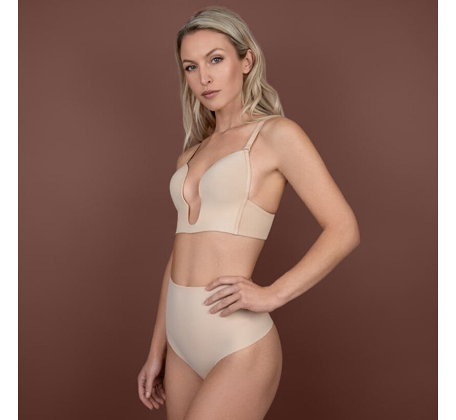 Bye Bra - Ultra Plunge Bra Beige S