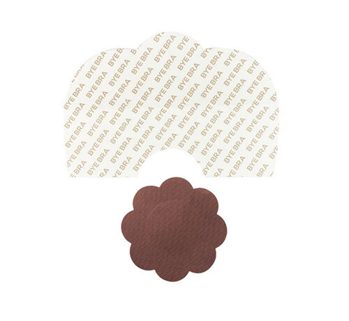 Bye Bra Bye Bra - Breast Lift Tape + Satin Nipple Covers Brown F-H