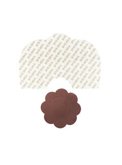 Bye Bra Bye Bra - Breast Lift Tape + Satin Nipple Covers Brown D-F