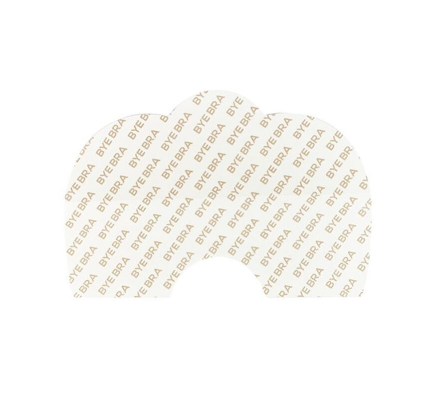 Bye Bra - Breast Lift Tape + Satin Nipple Covers Brown D-F