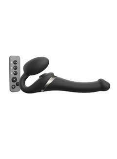 Strap-On-Me Strap-On-Me - Strap-on Multi Orgasm Remote Controlled 3 Motors Black XL