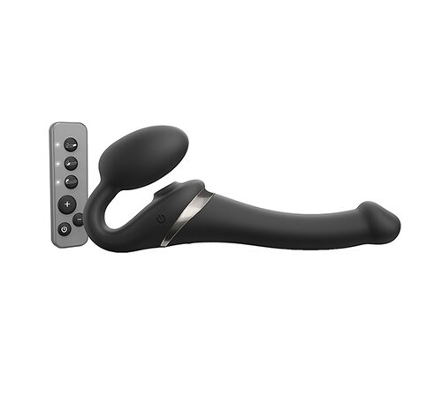 Strap-On-Me Strap-On-Me - Strap-on Multi Orgasm Remote Controlled 3 Motors Black L