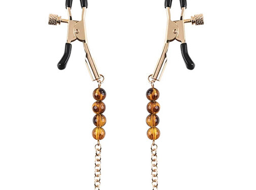 Sportsheets Sportsheets - Amber Beaded Nipple Clamps