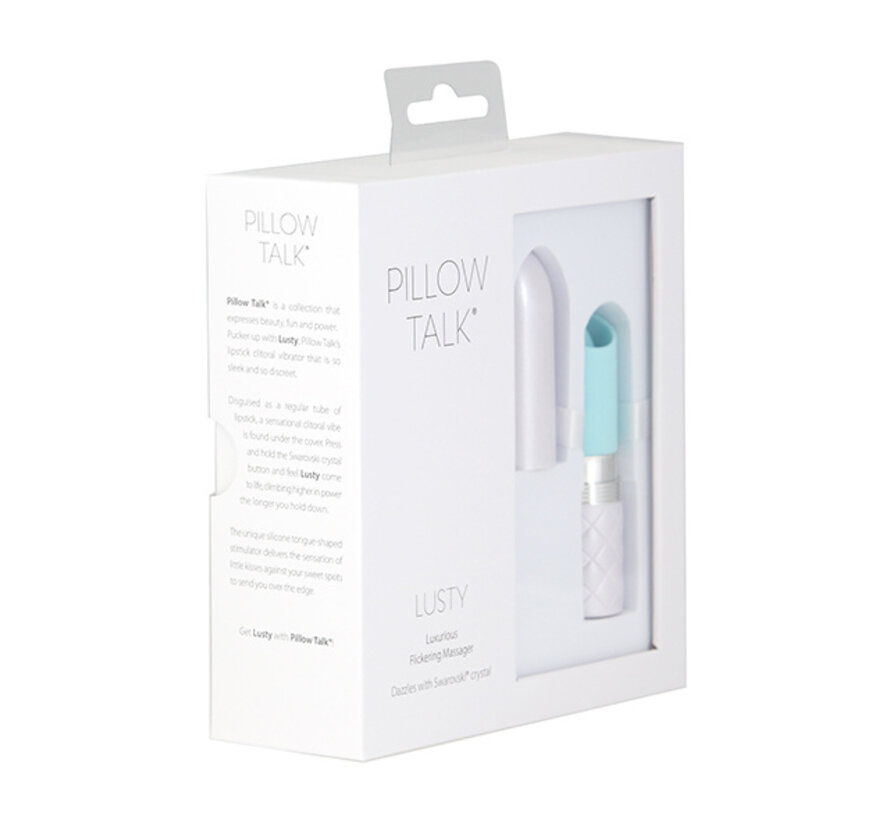 Pillow Talk - Lusty Luxurious Flickering Massager Blauwgroen