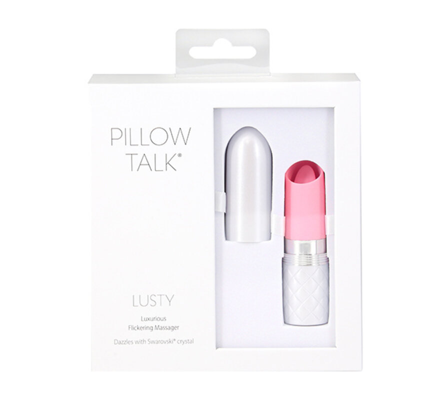 Pillow Talk - Lusty Luxurious Flickering Massager Roze