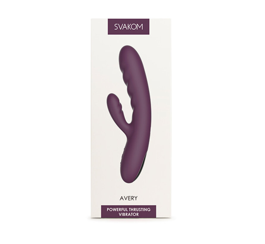 Svakom - Avery Powerful Thrusting Vibrator Lila