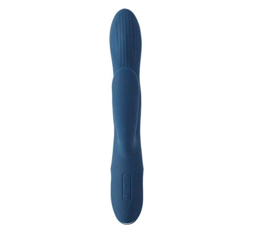 Svakom - Aylin Powerful Pulsating Dual-Headed Vibrator Donkerblauw