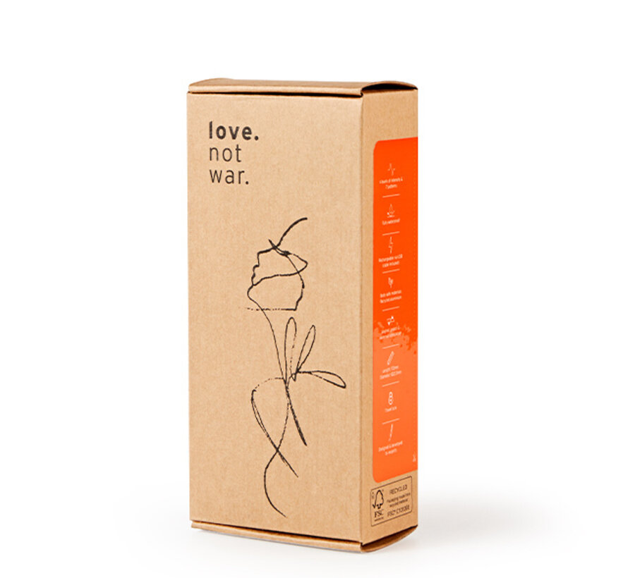 Love Not War - Meile Orange