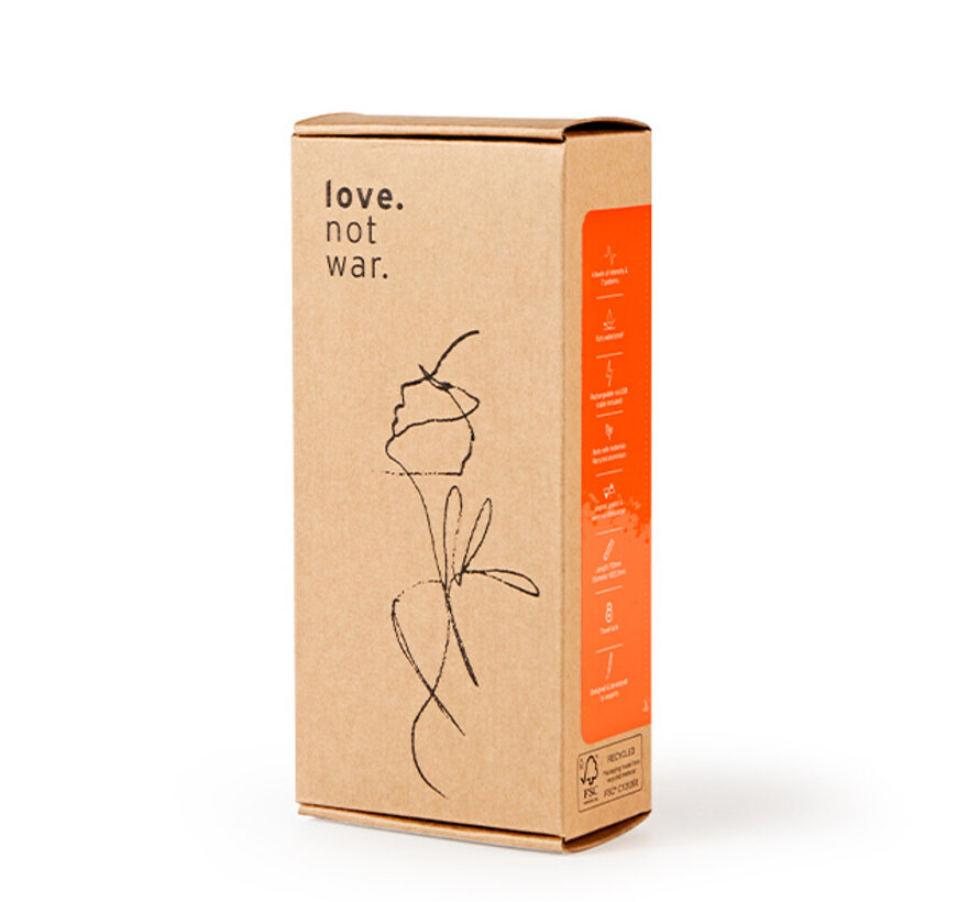 Love Not War - Liebe Orange