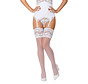 Obsessive - 810-STO-2 Stockings White L/XL