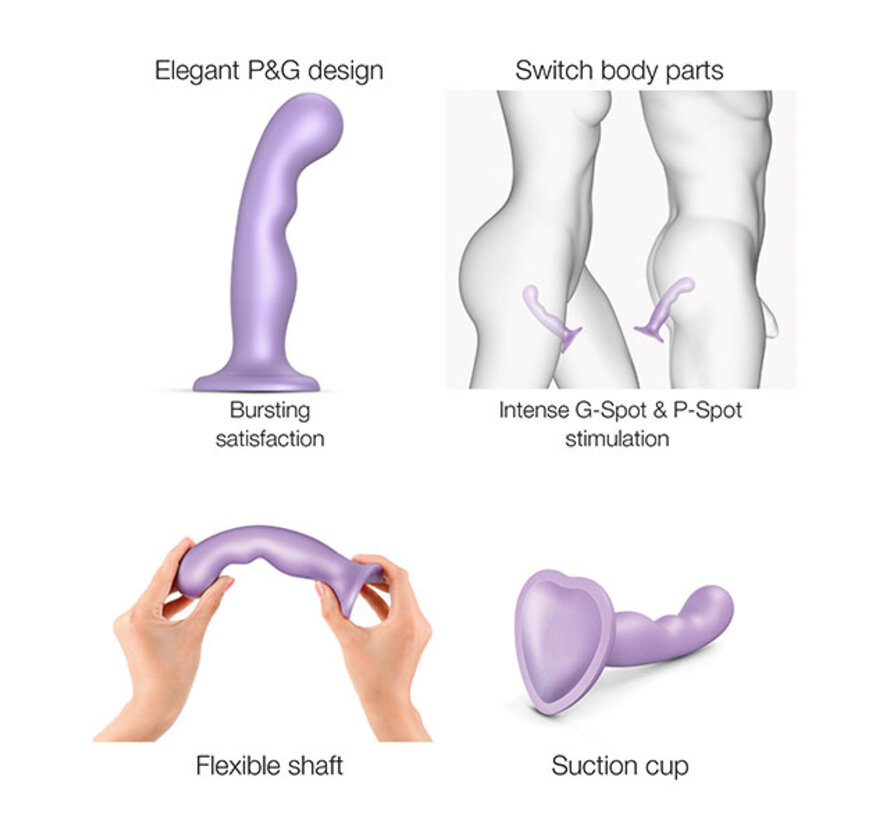 Strap-On-Me - Dildo Plug P&G Metallic Lilac L